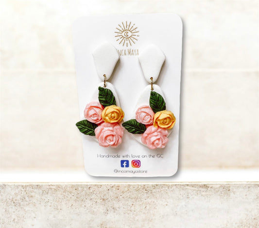 Charlotte Rose Dangles ~ Bridgerton Inspired Earrings