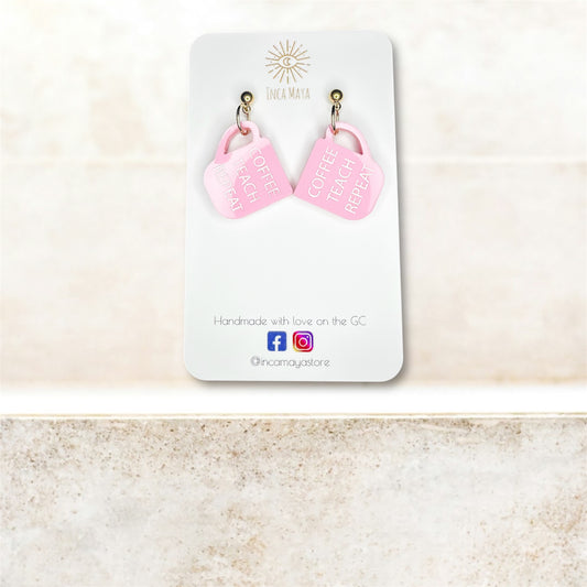 Coffee Teach Repeat Dangles