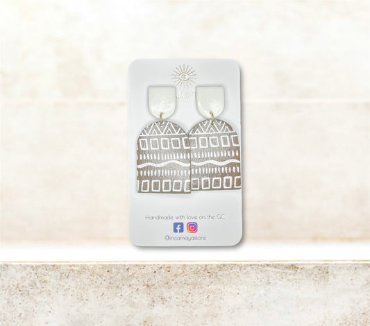 Zuri Arch Chocolate Statement Earrings