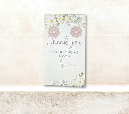 12mm Daisy Pink Studs ~ “Thank you for helping me bloom”