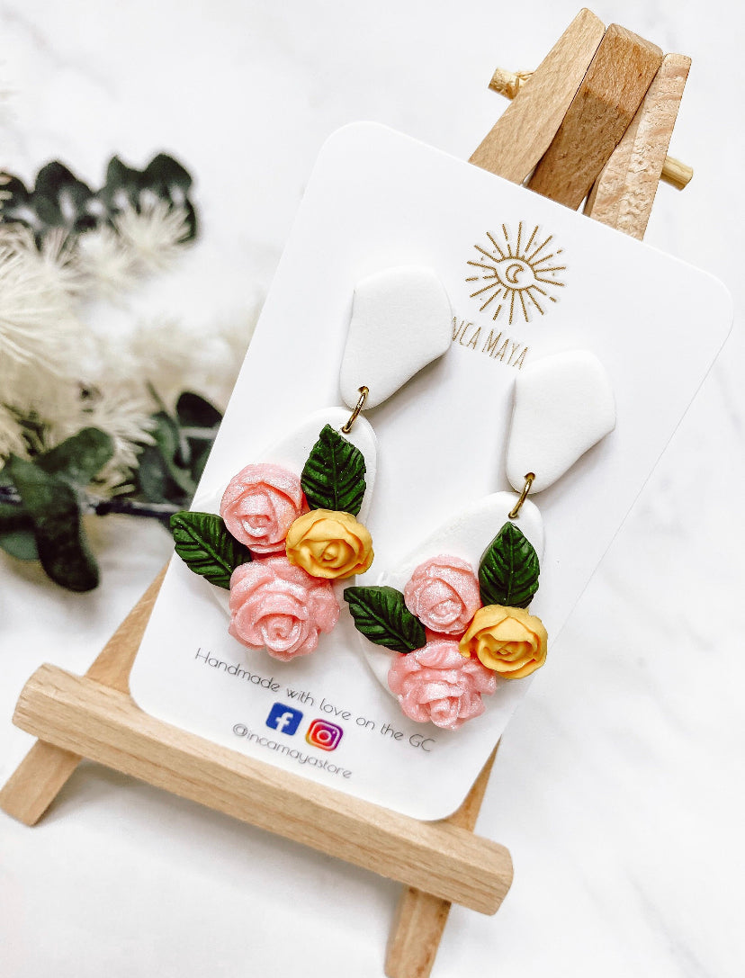 Charlotte Rose Dangles ~ Bridgerton Inspired Earrings