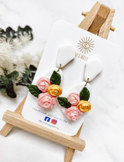 Charlotte Rose Dangles ~ Bridgerton Inspired Earrings