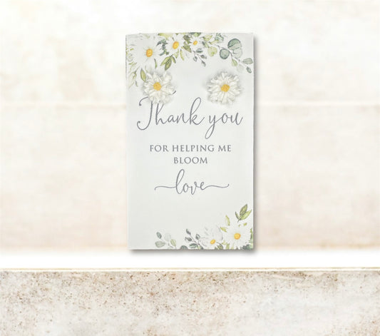 Abstract Daisy Studs ~ “Thank you for helping me bloom”