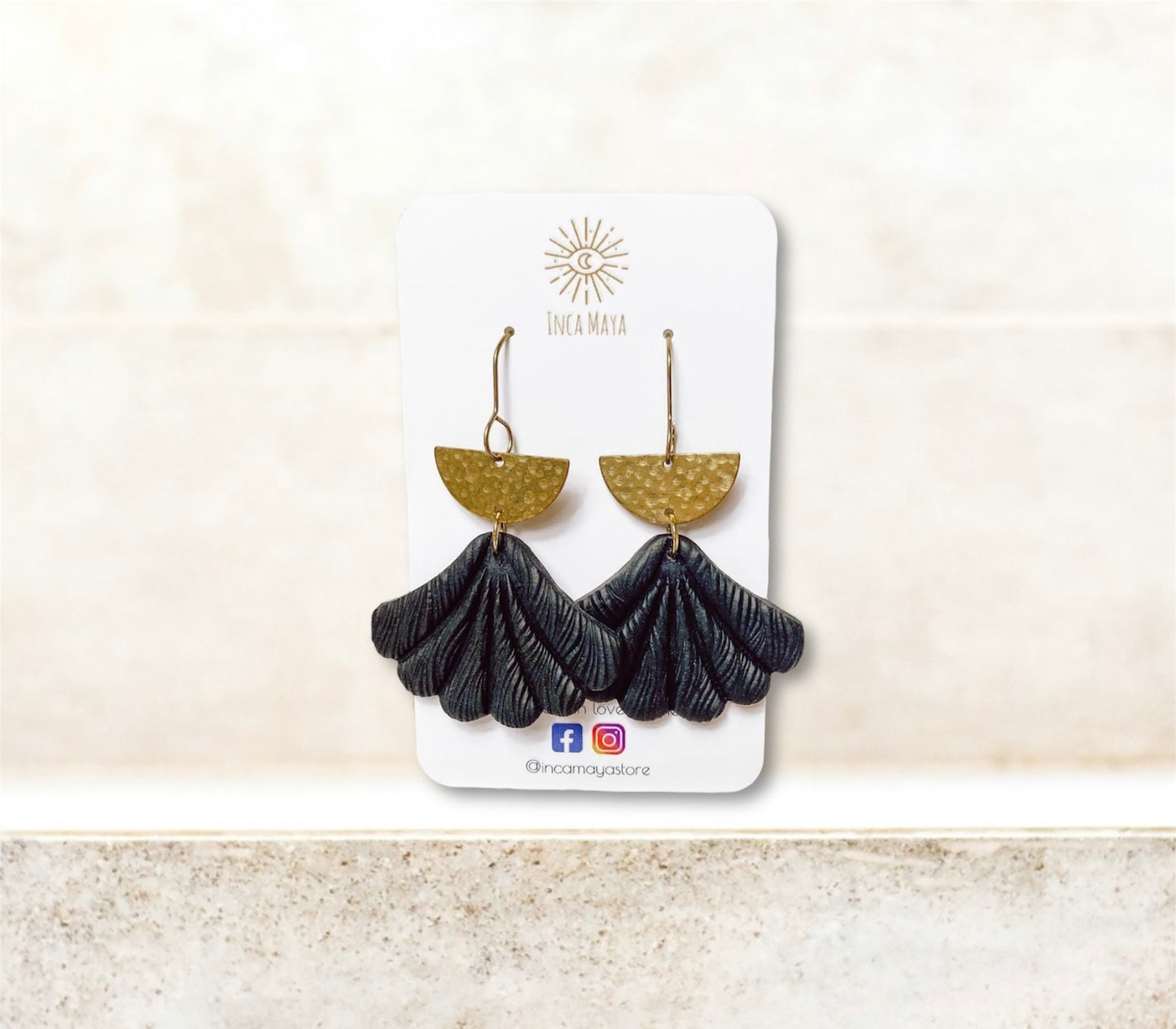 Mira Statement Earrings ~ Black