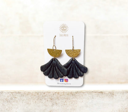 Mira Statement Earrings ~ Black