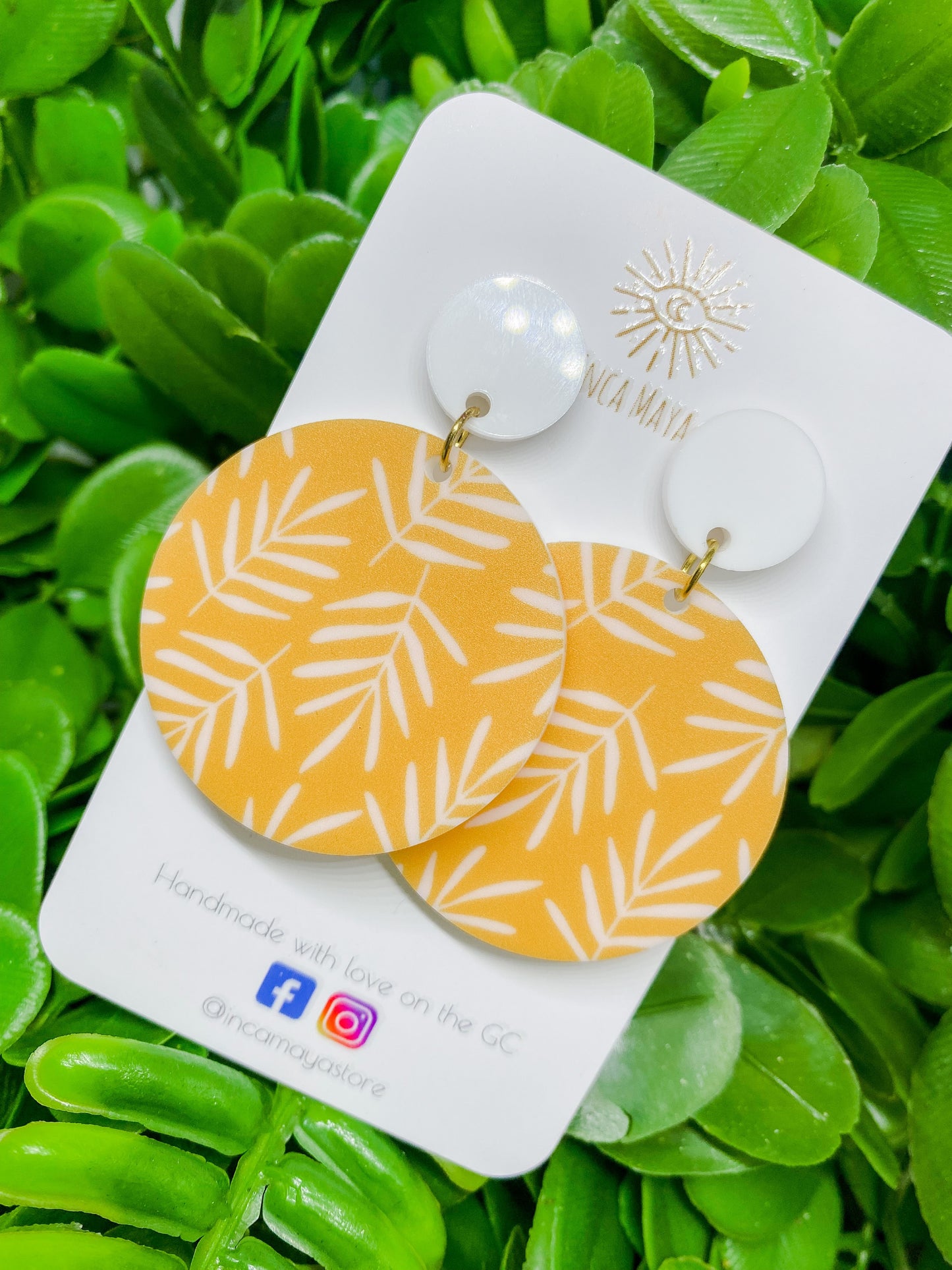 Fern Acrylic Dangles