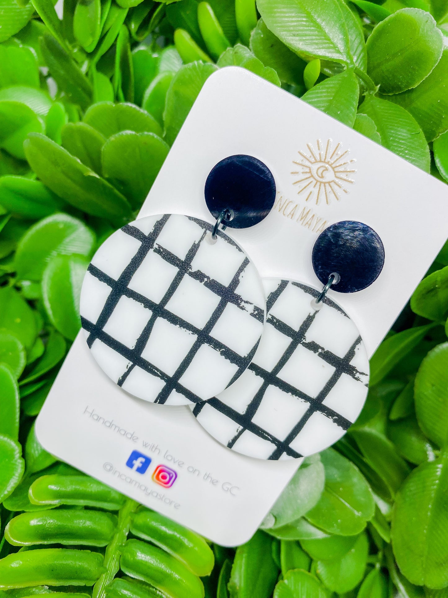 Monochrome Acrylic Dangles